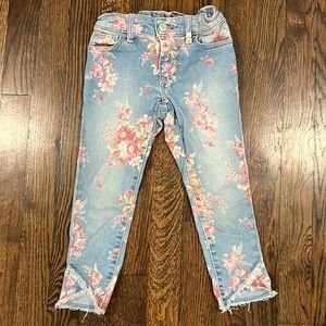 Gap Skinny ankle floral jeans